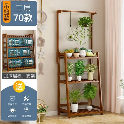 Wooden Universal Plant Shelf - Elevate Your Garden Style!