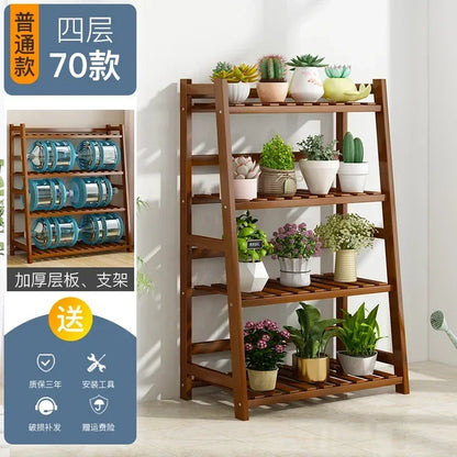 Wooden Universal Plant Shelf - Elevate Your Garden Style!