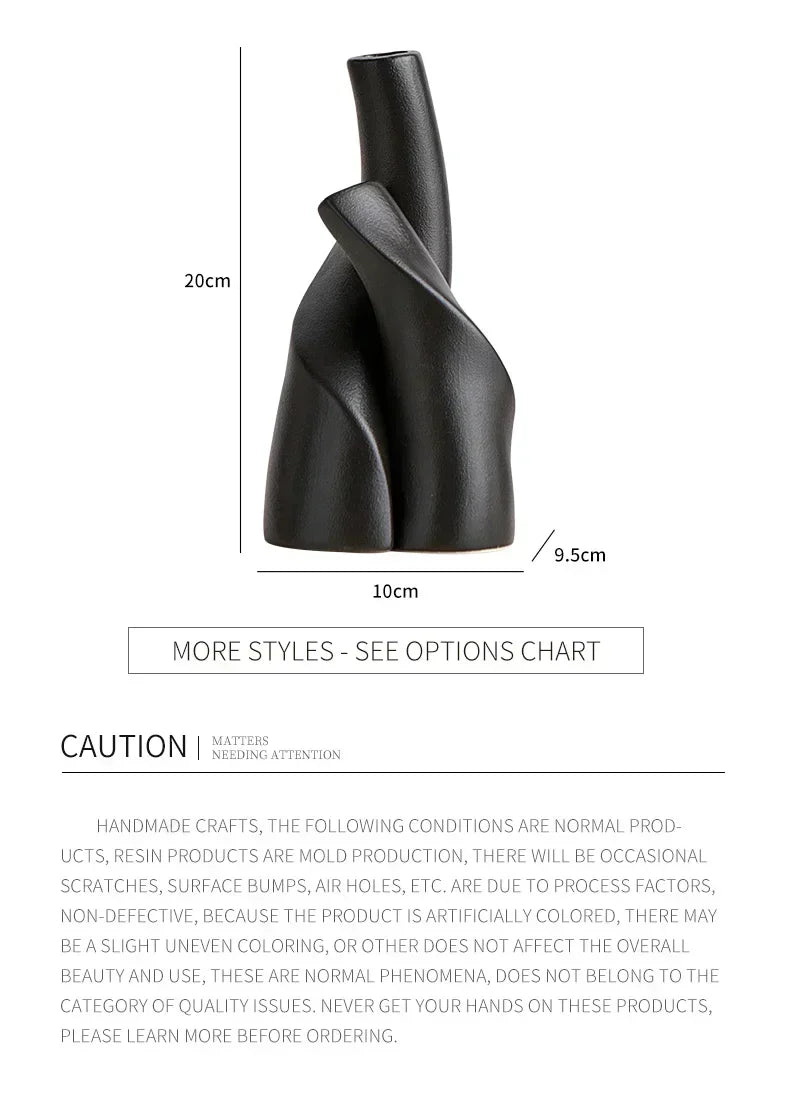 Modern Ceramic Frosted Vase - Unique Décor for Home & Office