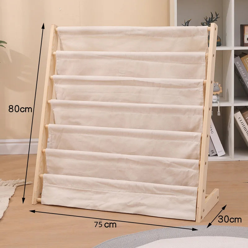 나무 어린이 책장 – 어린 독자를 위한 세련된 수납 공간!