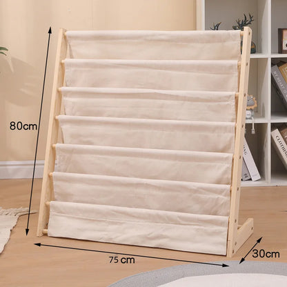 나무 어린이 책장 – 어린 독자를 위한 세련된 수납 공간!