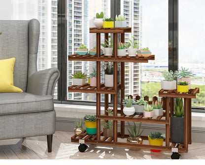 다층 발코니 꽃꽂이 - 식물 애호가를 위한 공간 절약형 시크함