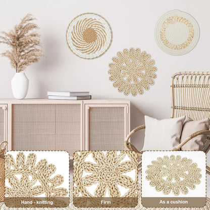 Bộ giỏ treo tường đan thủ công – Sự quyến rũ mộc mạc cho những người yêu thích trang trí