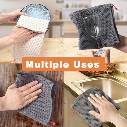 Super Absorbent Cotton Dishcloth - Soft & Stylish Kitchen Essential