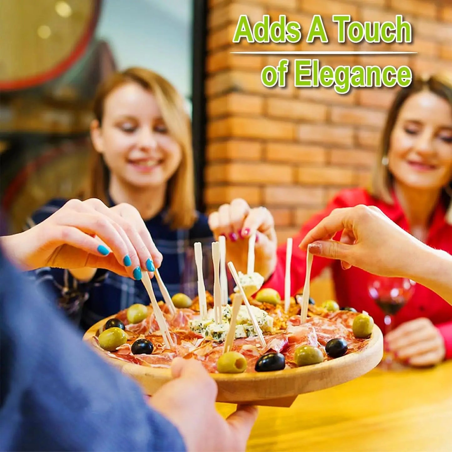 Fourchettes en bambou écologiques : l'essentiel de la charcuterie chic