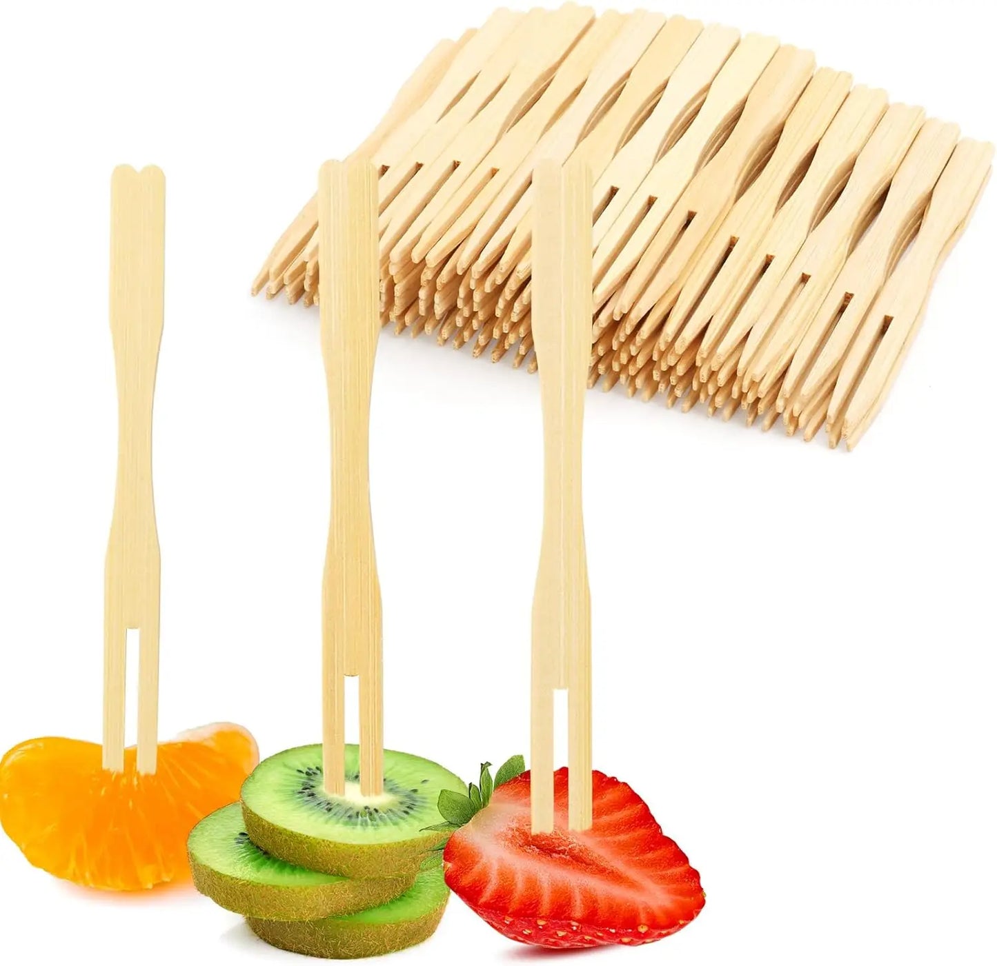 Fourchettes en bambou écologiques : l'essentiel de la charcuterie chic