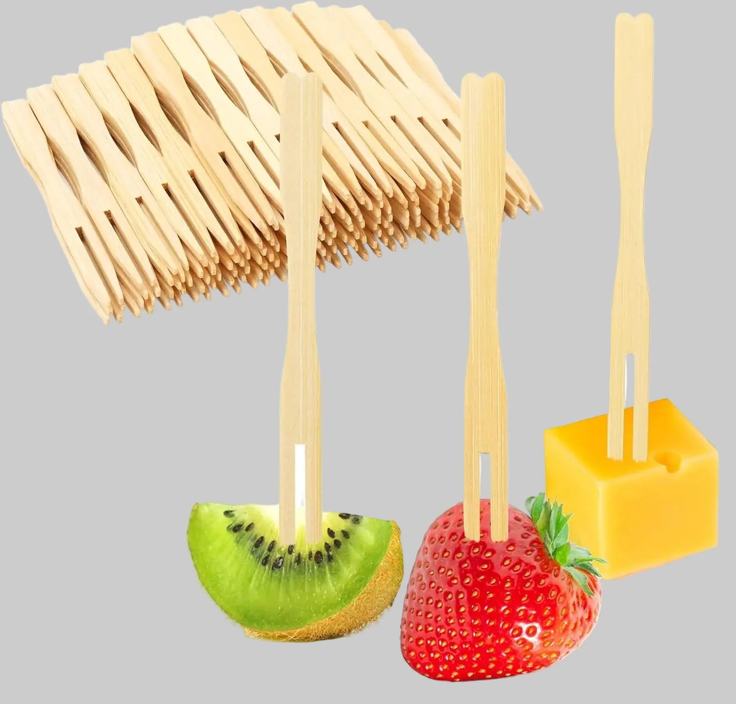 Fourchettes en bambou écologiques : l'essentiel de la charcuterie chic