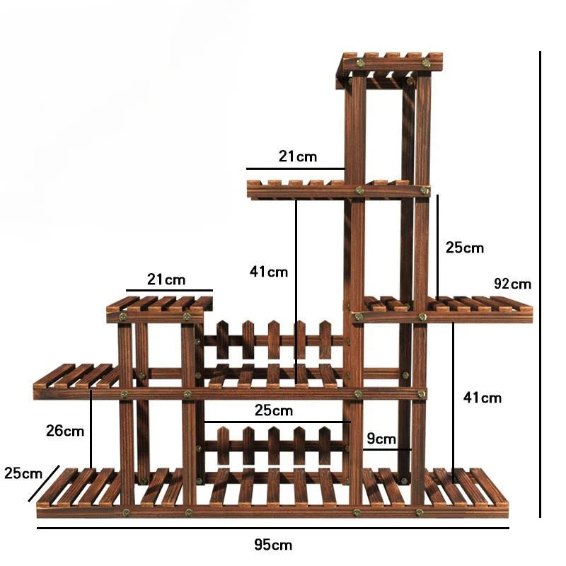 다층 발코니 꽃꽂이 - 식물 애호가를 위한 공간 절약형 시크함