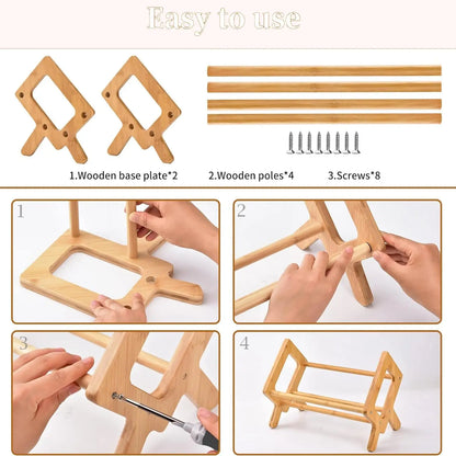 Compact Wooden Bookshelf - Stylish Storage for Students & Home