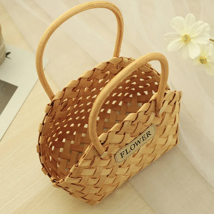 Giỏ hoa tre thanh lịch của Girl Basket - Trang trí thân thiện với môi trường