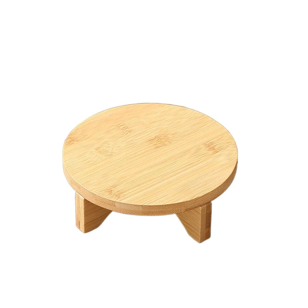 식물 애호가를 위한 우아한 목재 분재 디스플레이 스탠드 - 친환경 쇼케이스