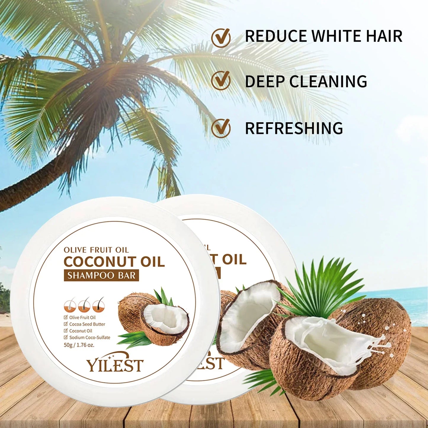 Xà phòng gội đầu dầu dừa hữu cơ - Nourish & Tăng cường tóc