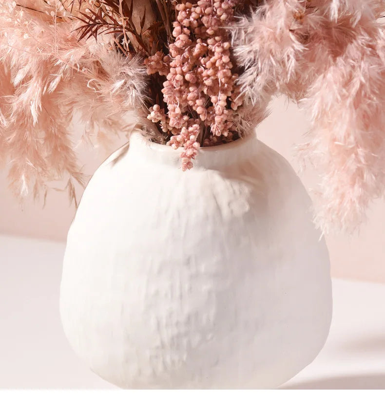 수제 세라믹 꽃병 - 가정용 장인의 꽃 우아함