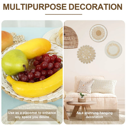 Bộ giỏ treo tường đan thủ công – Sự quyến rũ mộc mạc cho những người yêu thích trang trí