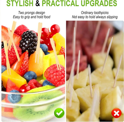 Fourchettes en bambou écologiques : l'essentiel de la charcuterie chic